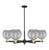 Innovations - 716-6CR-BAB-G1213-8SM - Six Light Chandelier - Arcadia - Black Antique Brass