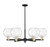 Innovations - 716-6CR-BAB-G1215-8 - Six Light Chandelier - Arcadia - Black Antique Brass