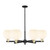 Innovations - 716-6CR-BAB-G1217-8WV - Six Light Chandelier - Arcadia - Black Antique Brass