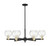 Innovations - 716-6CR-BAB-G124-6 - Six Light Chandelier - Arcadia - Black Antique Brass