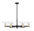 Innovations - 716-6CR-BAB-G132 - Six Light Chandelier - Arcadia - Black Antique Brass