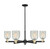 Innovations - 716-6CR-BAB-G2511 - Six Light Chandelier - Arcadia - Black Antique Brass