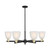 Innovations - 716-6CR-BAB-G441 - Six Light Chandelier - Arcadia - Black Antique Brass
