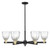Innovations - 716-6CR-BAB-G442 - Six Light Chandelier - Arcadia - Black Antique Brass