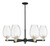 Innovations - 716-6CR-BAB-G457-6CL - Six Light Chandelier - Arcadia - Black Antique Brass