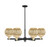 Innovations - 716-6CR-BAB-G458-7ME - Six Light Chandelier - Arcadia - Black Antique Brass