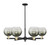 Innovations - 716-6CR-BAB-G483-8SL - Six Light Chandelier - Arcadia - Black Antique Brass