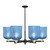 Innovations - 716-6CR-BAB-G559-8BL - Six Light Chandelier - Arcadia - Black Antique Brass
