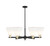 Innovations - 716-6CR-BAB-GBC-81 - Six Light Chandelier - Arcadia - Black Antique Brass