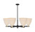 Innovations - 716-6CR-BAB-NBD-9-NAT - Six Light Chandelier - Arcadia - Black Antique Brass