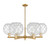 Innovations - 716-6CR-BB-G122-10RW - Six Light Chandelier - Arcadia - Brushed Brass