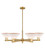 Innovations - 716-6CR-BB-G131 - Six Light Chandelier - Arcadia - Brushed Brass