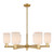 Innovations - 716-6CR-BB-G341 - Six Light Chandelier - Arcadia - Brushed Brass