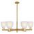 Innovations - 716-6CR-BB-G441 - Six Light Chandelier - Arcadia - Brushed Brass
