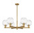 Innovations - 716-6CR-BB-G458-7CL - Six Light Chandelier - Arcadia - Brushed Brass