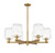 Innovations - 716-6CR-BB-G460-7CL - Six Light Chandelier - Arcadia - Brushed Brass