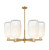 Innovations - 716-6CR-BB-G482-7OP - Six Light Chandelier - Arcadia - Brushed Brass