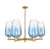 Innovations - 716-6CR-BB-G484-7SB - Six Light Chandelier - Arcadia - Brushed Brass