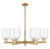 Innovations - 716-6CR-BB-G558-6CL - Six Light Chandelier - Arcadia - Brushed Brass
