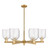 Innovations - 716-6CR-BB-G558-6SDY - Six Light Chandelier - Arcadia - Brushed Brass