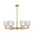 Innovations - 716-6CR-BB-G559-5CL - Six Light Chandelier - Arcadia - Brushed Brass