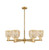 Innovations - 716-6CR-BB-G559-5ME - Six Light Chandelier - Arcadia - Brushed Brass
