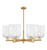 Innovations - 716-6CR-BB-G559-8CL - Six Light Chandelier - Arcadia - Brushed Brass
