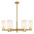 Innovations - 716-6CR-BB-G801 - Six Light Chandelier - Arcadia - Brushed Brass