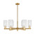 Innovations - 716-6CR-BB-G804 - Six Light Chandelier - Arcadia - Brushed Brass