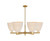 Innovations - 716-6CR-BB-NBD-9-NAT - Six Light Chandelier - Arcadia - Brushed Brass