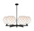 Innovations - 716-6CR-BK-G121-10RW - Six Light Chandelier - Arcadia - Matte Black