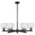 Innovations - 716-6CR-BK-G1213-6CL - Six Light Chandelier - Arcadia - Matte Black