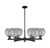 Innovations - 716-6CR-BK-G1213-8SM - Six Light Chandelier - Arcadia - Matte Black