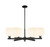 Innovations - 716-6CR-BK-G1217-8WV - Six Light Chandelier - Arcadia - Matte Black