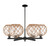 Innovations - 716-6CR-BK-G122-10RB - Six Light Chandelier - Arcadia - Matte Black