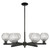 Innovations - 716-6CR-BK-G122C-6CL - Six Light Chandelier - Arcadia - Matte Black