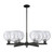Innovations - 716-6CR-BK-G124-8 - Six Light Chandelier - Arcadia - Matte Black