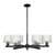 Innovations - 716-6CR-BK-G402 - Six Light Chandelier - Arcadia - Matte Black