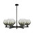 Innovations - 716-6CR-BK-G483-8SL - Six Light Chandelier - Arcadia - Matte Black