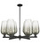 Innovations - 716-6CR-BK-G484-7SL - Six Light Chandelier - Arcadia - Matte Black