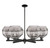 Innovations - 716-6CR-BK-G556-10SM - Six Light Chandelier - Arcadia - Matte Black