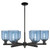 Innovations - 716-6CR-BK-G558-6BL - Six Light Chandelier - Arcadia - Matte Black