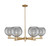 Innovations - 716-6CR-CB-G1213-8SM - Six Light Chandelier - Arcadia - Champagne Bronze