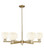 Innovations - 716-6CR-CB-G1217-6WV - Six Light Chandelier - Arcadia - Champagne Bronze