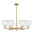 Innovations - 716-6CR-CB-G122-8 - Six Light Chandelier - Arcadia - Champagne Bronze