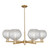 Innovations - 716-6CR-CB-G122C-8CL - Six Light Chandelier - Arcadia - Champagne Bronze