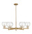 Innovations - 716-6CR-CB-G124-6 - Six Light Chandelier - Arcadia - Champagne Bronze