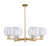 Innovations - 716-6CR-CB-G124-8 - Six Light Chandelier - Arcadia - Champagne Bronze