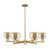 Innovations - 716-6CR-CB-G128-6 - Six Light Chandelier - Arcadia - Champagne Bronze