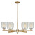 Innovations - 716-6CR-CB-G2511 - Six Light Chandelier - Arcadia - Champagne Bronze
